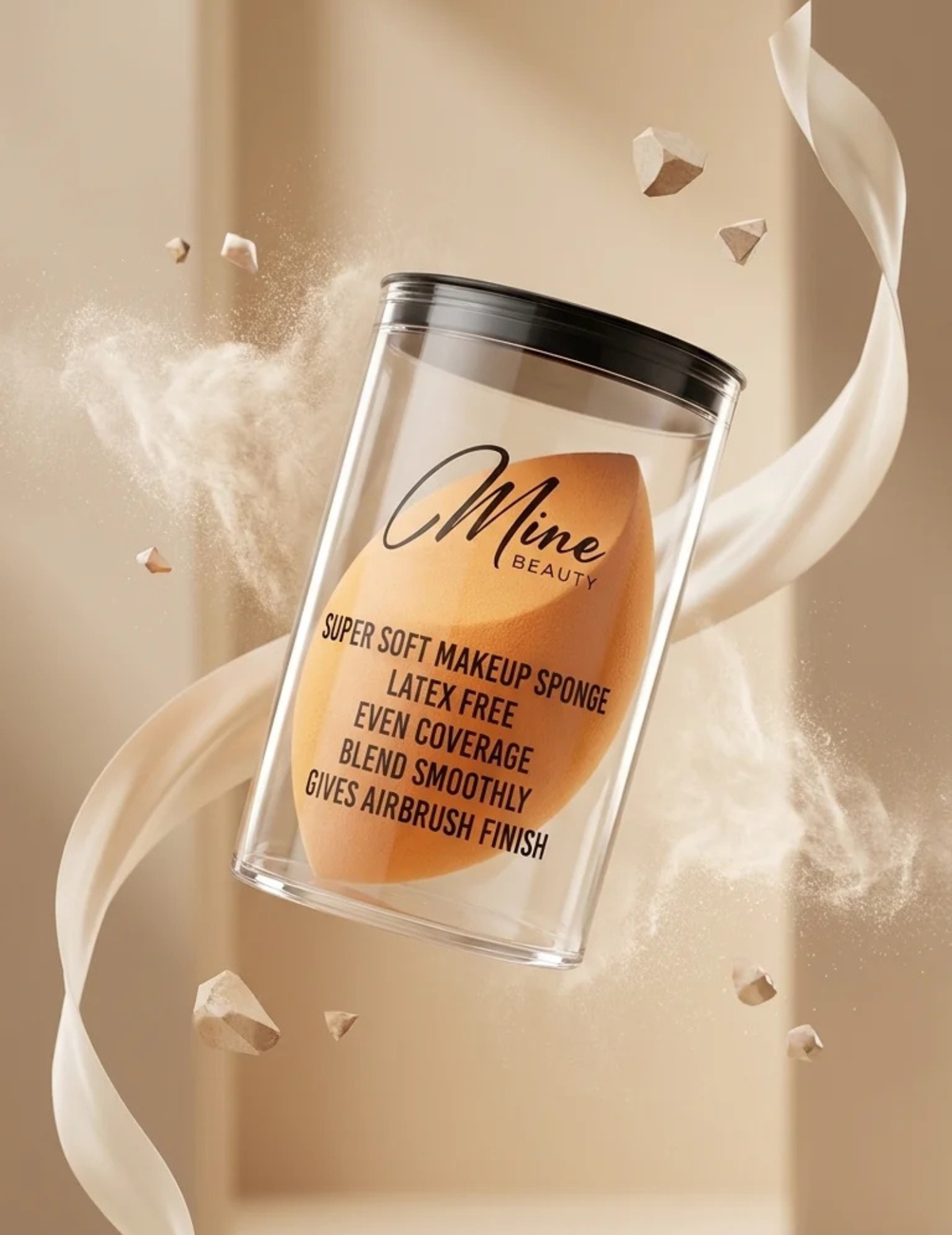 MineBeauty Super Soft Makeup Sponge - ORANGE