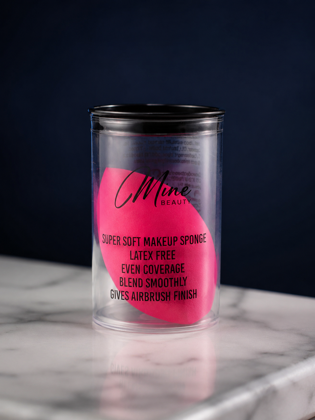 Mine Beauty Super Soft Makeup Sponge - DARK PINK