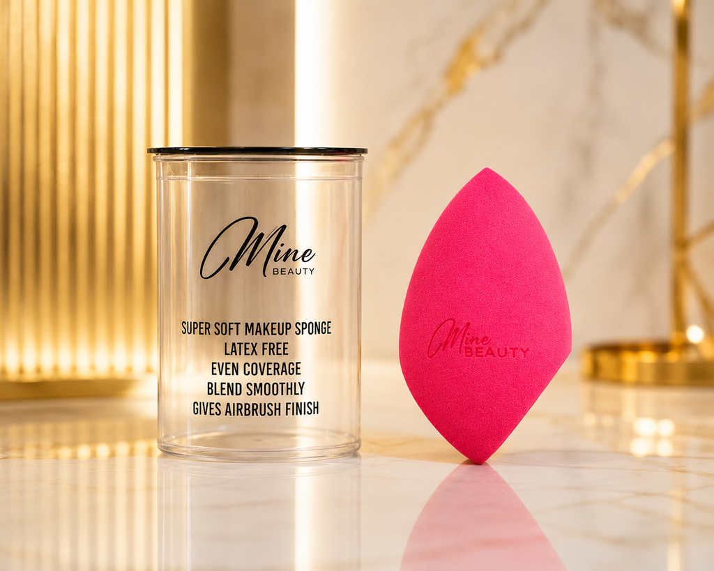Mine Beauty Super Soft Makeup Sponge - DARK PINK