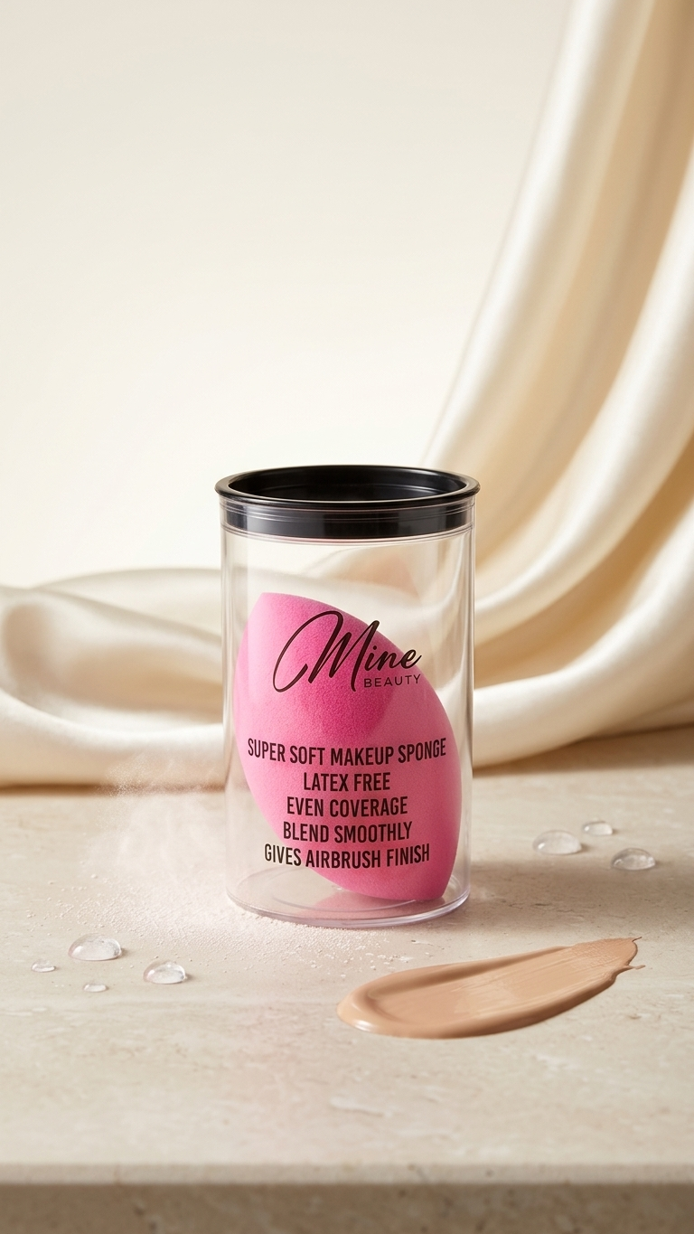 Mine Beauty Super Soft Makeup Sponge - PINK